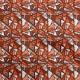 thumbnail image 1 of oneOone Polyester Spandex Orange Fabric Abstracts Craft Projects Decor Fabric Printed By The Yard 56 Inch Wide, 1 of 5
