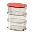 thumbnail image 2 of YYV Rectangular Clear Plastic Food Storage Containers Stackable Fridge-Safe Rectangular Meal Prep Boxes with Airtight Lids Pantry Organization for Leftovers Snacks Dry Goods, 2 of 6