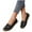Black, variant on Eltusu Women Loafer Flat Shoes, No Slip Round Toe Breathable Comfy Dress Shoes Black Size 7.5