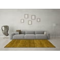 thumbnail image 3 of Ahgly Company Machine Washable Indoor Rectangle Abstract Yellow Modern Area Rugs, 6' x 9', 3 of 4