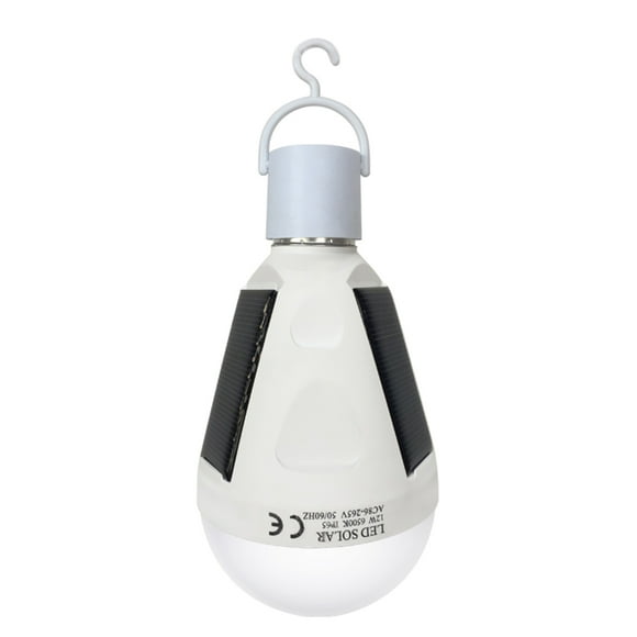 Solar Powered Emergency LED Bulb 12W SMD5730 Sensitive Touch Control IP65 Water Resistance Rechargeable Portable Lamp Light for Camping Hiking Fishing Indoor Outdoor Use