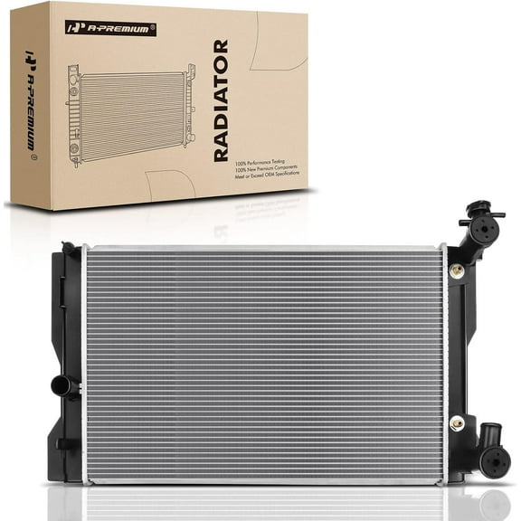 A-Premium Engine Coolant Radiator with Transmission Oil Cooler Compatible with Toyota Corolla 2009-2019, Matrix 2009-2014 & Pontiac Vibe 2009-2010, 1.8L L4 Engine, Automatic Trans, Replace# 13106