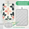 thumbnail image 6 of Yayeee Pot Holders Kitchen Heat Resistant with Pocket 7"x9.8" Cotton Oven Cooking Hot Pads, Black Retro Flower, 6 of 7