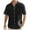 33#Black, variant on Men's Cuban Guayabera Shirts Men's Cotton Linen Short Sleeve Shirts Casual Lightweight Button Down Shirt for Men Summer Vacation Beach Tops with Pocket Hippie Shirts Wedding Shirt