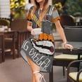 thumbnail image 3 of Easygdp I Like Big Digger para Vestido Transpirable de Mujer, Vestido Suelto de Manga Corta con Pliegues y Bolsillos para el Verano, 3 of 6
