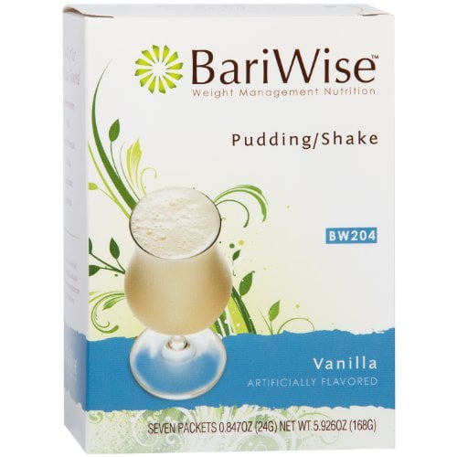 BariWise High Protein Shake / Low-Carb Diet Pudding & Shake Mix - Vanilla (7 Servings/Box) - Gluten Free, Fat Free, Low Carb