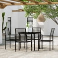 thumbnail image 1 of vidaXL 5 Piece Garden Dining Set Black, 1 of 4