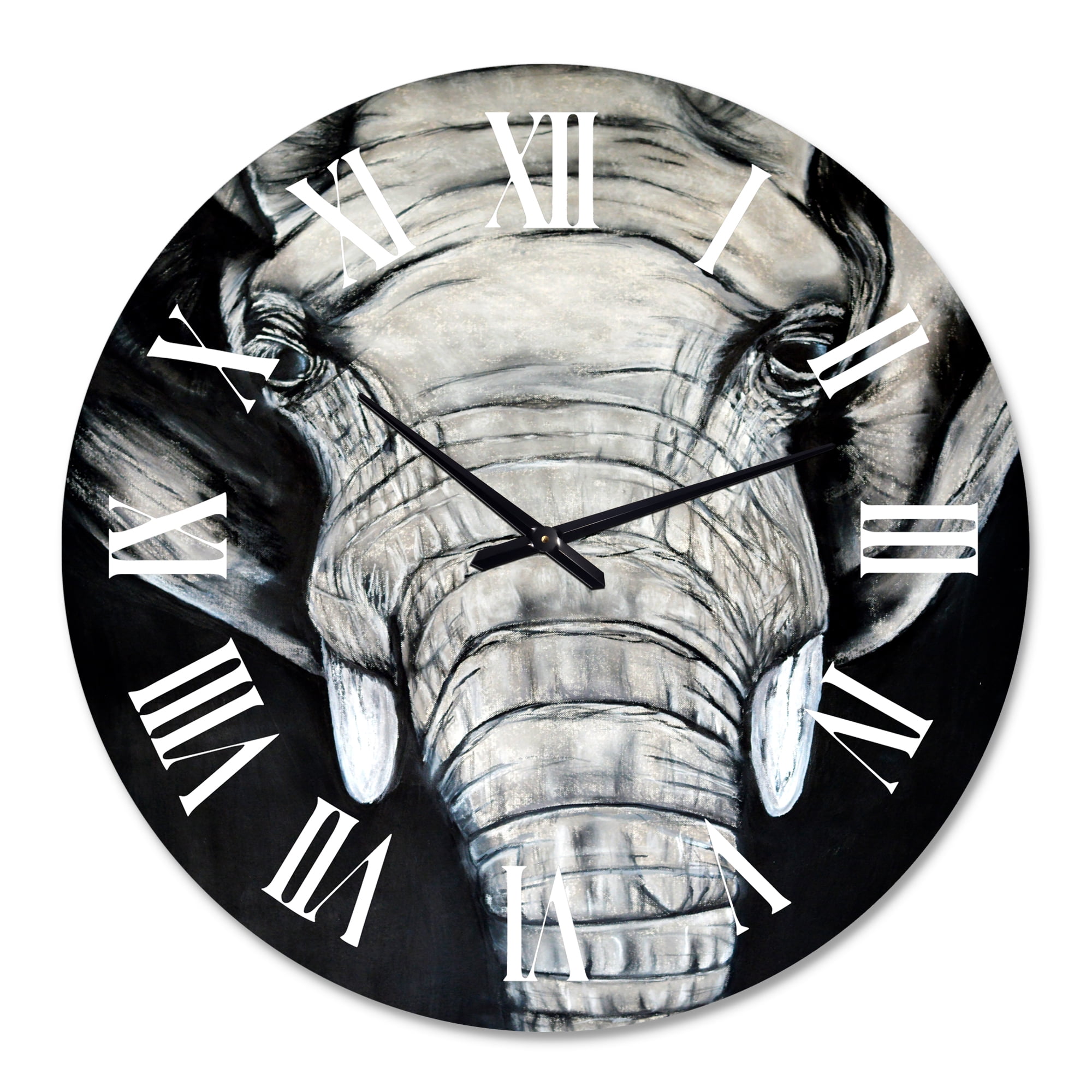 Designart 1 in Farmhouse Wall Clock