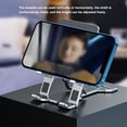 thumbnail image 4 of ZheElen Phone Holder Folding Metal Desktop Tablet Stand Portable Non-slip Mobile Phone Bracket, Silver, 4 of 6