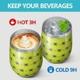 thumbnail image 4 of Halloween Pattern 12oz Stainless Steel Insulated Wine Tumbler with Lid and Straw – Double Wall Vacuum Mug for Hot & Cold Drinks, 304 Steel Interior, Sweat-Free Design. Trick or Treat !, 4 of 5