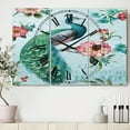 thumbnail image 3 of Designart 'Handpainted Peacock' Traditional wall clock, 3 of 3