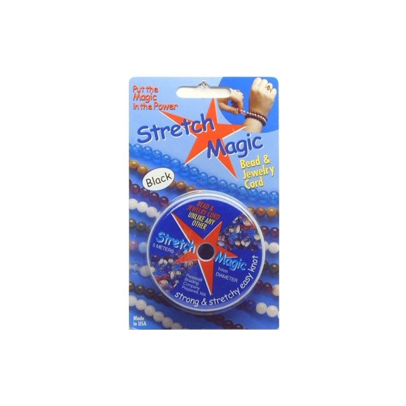 Stretch Magic Bead & Jewelry Cord 1mmX5m-Black - SMJ-3-5