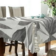 thumbnail image 3 of Tropical Palm Leaves Rectangle Tablecloth, Dust Proof Anti Wrinkle Wipeable Table Cloth Tabletop for of Dinner Kitchen Wedding Holiday Party 60"x120" Home Decor, 3 of 7