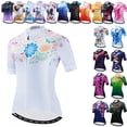 thumbnail image 2 of Maillot de ciclismo Weimostar Flower para mujer, ropa de ciclismo de equipo profesional, maillot de ciclismo de verano para bicicleta de montaña, camiseta de ciclismo de secado rápido, 2 of 5