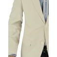 thumbnail image 3 of Mens Beige Stripe Trim Fit Blazer DTI DARYA TRADING BB, 3 of 5