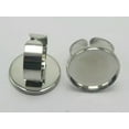 thumbnail image 5 of U8MO 10 Silver Brass Wide Adjustable Ring With Round Blank Cabochon Setting 16mm 20mm-20mm, 5 of 7