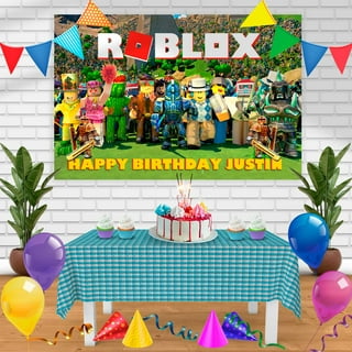 ROBLOX Digital Birthday Backdrop. Custom Happy Birthday Roblox Background.  Rob… in 2023