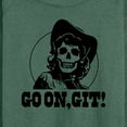 thumbnail image 3 of Instant Message - Go On Git Skull Cowgirl - Women's Lightweight French Terry Long Sleeve Shirt, 3 of 6