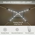 thumbnail image 4 of Outsunny 11x11FT Adjustable Pop Up Canopy Tent w/ Solar-Powered LED Lights, 4 of 10