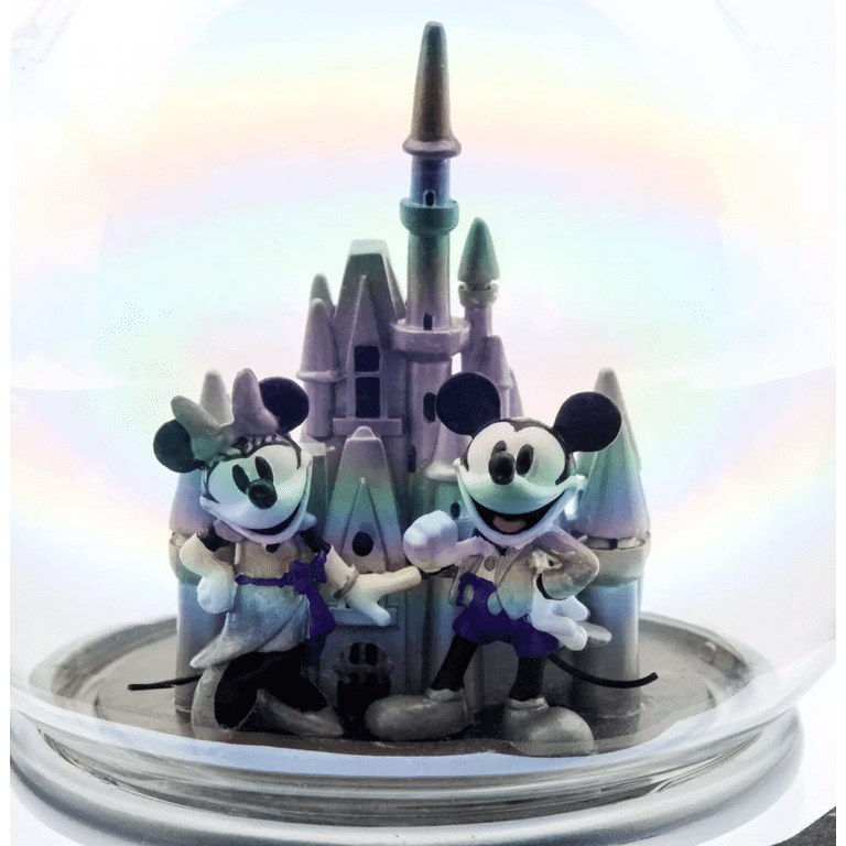 Disney 100 Collection: Mickey Minnie Iconic Glass Ornament with