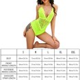 thumbnail image 4 of Mono sexy, mono suave para cosplay, mono de tela con pantalla de encaje, para mujeres adultas, verde fluorescente, XXL Inevent XX000036-63, 4 of 7