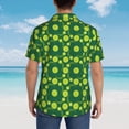 thumbnail image 6 of Fotbe Tennis Balls Hawaiian Shirt for Men Unisex Summer Beach Casual Short Sleeve Cotton Linen Button Down Shirts-X-Large, 6 of 9