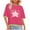 Hot Pink B, variant on WRKEKC Short Sleeve Shirts for Women, Summer T-Shirts for Women, Women's Summer Casual Comfortable Printed Round Neck Short Sleeve Tops
