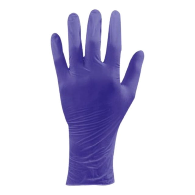 100pz Guante Nitrilo Alyger Desechables Libre Latex No Esteril Talla Mediana Sin Polvo Color Azul Texturizados