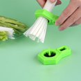 thumbnail image 4 of Onion Cutter Scallion Silk Knife Plum Blossom Onion Shredder Stainless Steel Spring Onion Shredder for Kitchen Decorative, Plate Assist Tool, 2.68x1.97 Inch,Green, 4 of 8