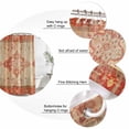 thumbnail image 6 of Red Beige Waterproof Fabric Shower Curtain,Vintage Boho Ethnic Geometric Abstract Art Waterproof Fabric Shower Curtain for Bathroom Curtains Bathtubs Hotel Shower Curtains with 12 Hooks Stall 48x72in, 6 of 8