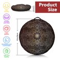 thumbnail image 5 of Round Meditation Cushion, 22" Dutch Velvet Floor Pillow with PP Cotton Filling for Yoga, Zen, Reading, and Floor Seating, Boho Print, 5 of 5