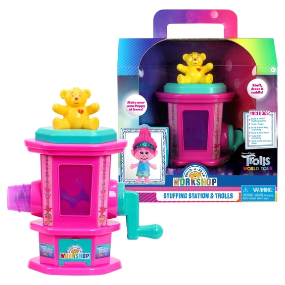 Trolls World Tour Build-A-Bear Stuffing Station, Kids Toys for Ages 3 Up, Gifts and Presents