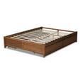 thumbnail image 5 of Baxton Studio Yara Modern and Contemporary Walnut Brown Finished Wood King Size 4-Drawer Platform Storage Bed Frame, 5 of 14