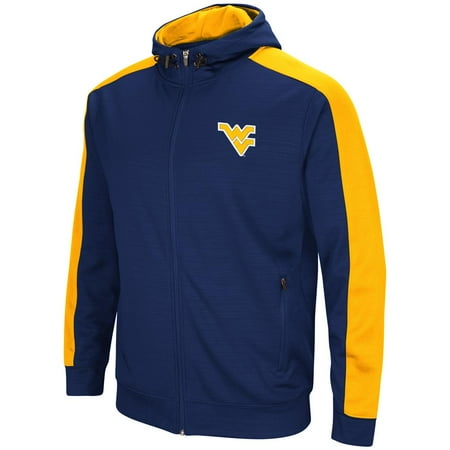 West Virginia Mountaineers Brass - West Virginia Mountaineers Performance Fleece Jacket Full Zip Hoodie