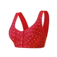 thumbnail image 2 of Daznico Comfortable Wireless Bra for Mature Women Front Closure Vest Style Plus Size Soft Cup Everyday Wear Without Underwire No Spillage, 2 of 9