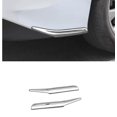 thumbnail image 1 of for Toyota for Camry 2018 - 2023 Rear Bumper Corner Lip Cover 2 pcs Silver -, 1 of 3
