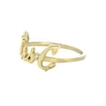 thumbnail image 2 of 14K Gold Cursive Initial Name Ring | Style #102, 2 of 3