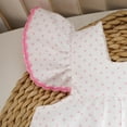 thumbnail image 5 of Tfken Outfits Sets For Child Girls Polka Dot Print Square Neck Cool 2025 Tank Shorts Flutter Sleeve Red Outfit Set Size 2-3 Years, 5 of 8