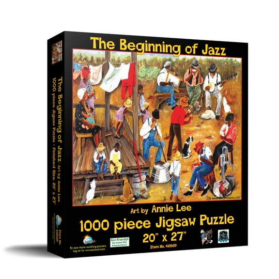 SUNSOUT INC - The Beginning of Jazz - 1000 pc Jigsaw Puzzle by Artist: Annie Lee - Finished Size 20" x 27" - MPN# 46846