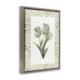 thumbnail image 2 of Stupell Industries Coastal Pale Green Tulip Trio Brown Floating Frame Canvas Art, 17 x 21, by Nan, 2 of 8