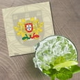 thumbnail image 2 of Portugal Coat Of Arms 4'' X 4'' Square Wooden Coaster, 2 of 3