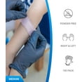 thumbnail image 3 of EDI Black Vinyl Gloves Medium, Powder-Free, Latex-Free, Disposable, 100 Count, 3 of 4