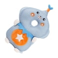 thumbnail image 2 of Methold Almohadilla de protección para la cabeza del bebé con sello azul, protector de cabeza actualizado de 270°, almohada suave y Cría de foca, 2 of 6