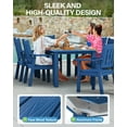 thumbnail image 6 of WINSOON 12-Piece HIPS All Weather Outdoor Patio Dining Sets with Umbrella Hole& Aluminum Frame,2-Table 10-Chairs(Navy), 6 of 7