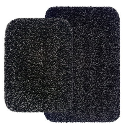 Mainstays 2 Piece Bath Rug Set Rich Black