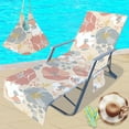 thumbnail image 2 of Tainini Clearance Sale ! Beach Chair Cover with Storage Pockets, Water Resistant for Pool Beach Garden Hotel Sunbathing,29x78in, 2 of 7