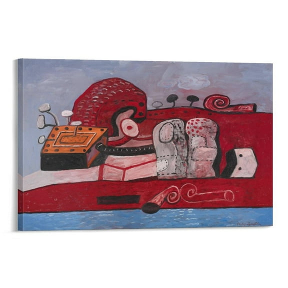 Philip Guston Connection Large Canvas Printing Famous Paintings Office Home Wall Art Decorative Paintings Wall Art Poster Scroll Canvas Painting Picture Living Room Decor Home 16x24inch(40x60cm)