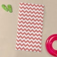 thumbnail image 3 of CafePress - Cute Coral Pink And White Chevron Stripes Beach To - Large Beach Towel, Soft 30"x60" Towel with Unique Design, 3 of 3