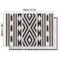 thumbnail image 6 of Boho Black and White Diamond Central Ethnic Pattern Summer Placemats Table Placemats Set Of 4-Linen Kitchen Washable Placemats Table Mats 11.8"x17.7" Non-Slip Heat Resistant, 6 of 6