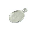 thumbnail image 2 of 50 Pcs Plateau Rond Vierge Étiquette Vierge Pendentif Base Ronde DIY Cabochon Collier Pendentif 29x22mm, 2 of 9